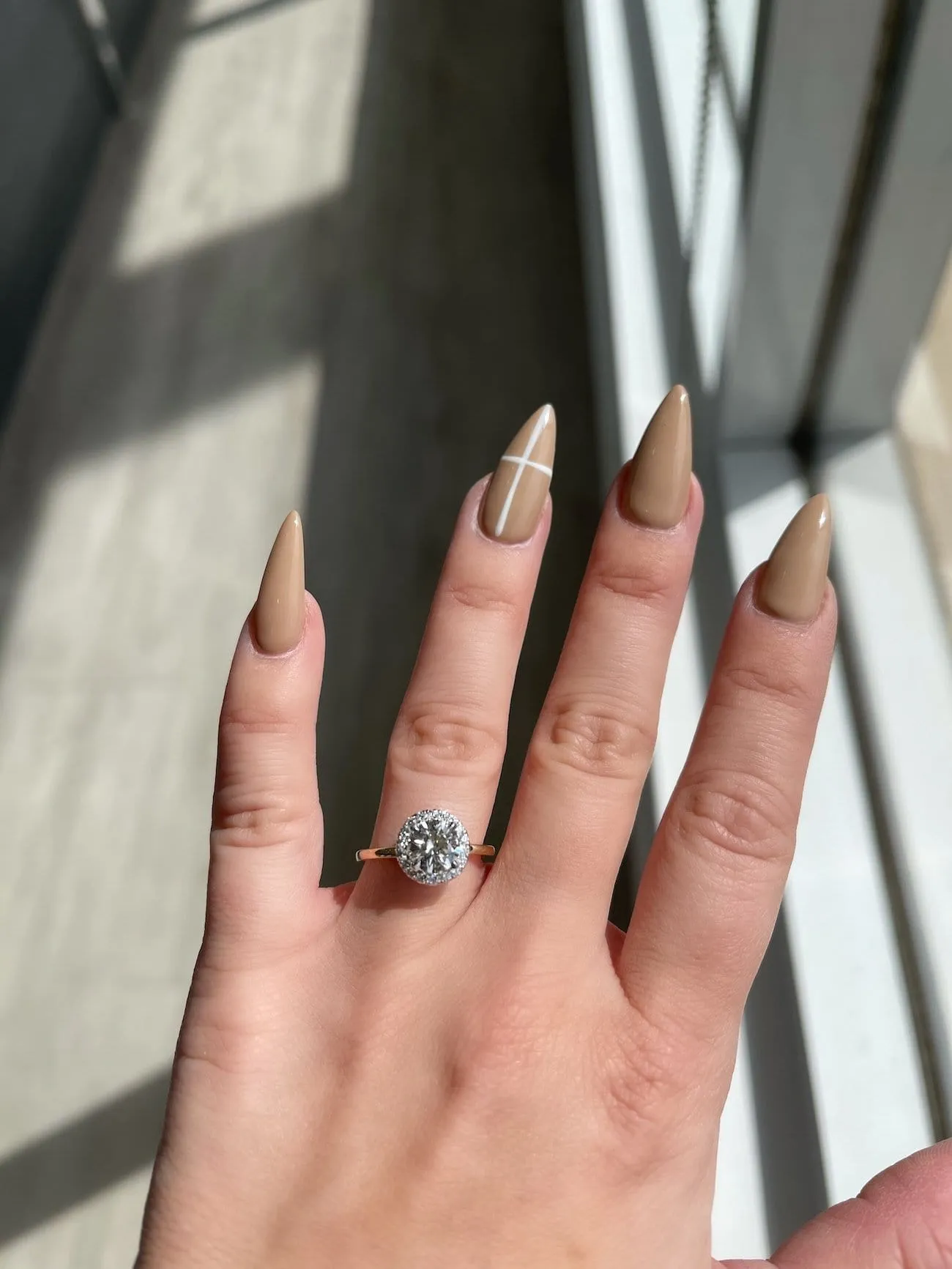 1.01 Round Brilliant Cut Natural Diamond Engagement Ring