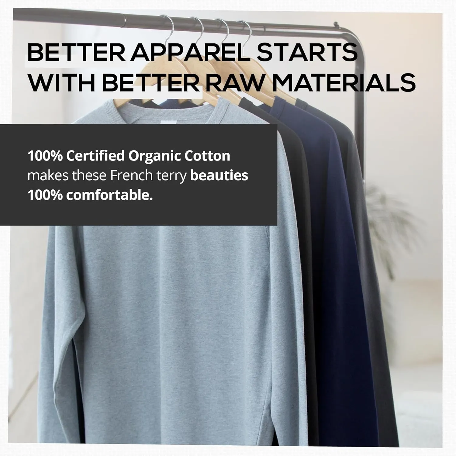 Allmade Unisex Organic French Terry Crewneck Sweatshirt