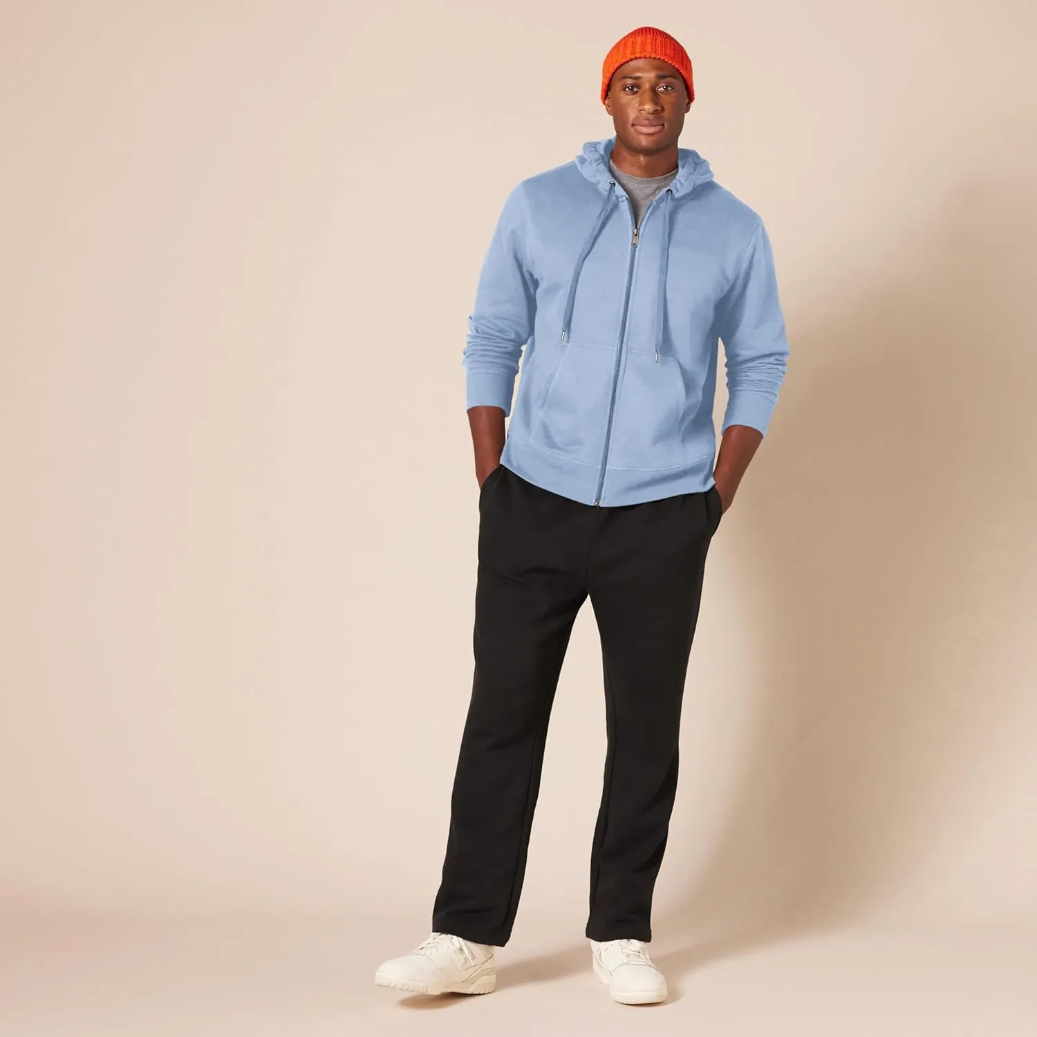 Amazon Essentials Men's Full-Zip Fleece Hoodie (Available in Big & Tall)