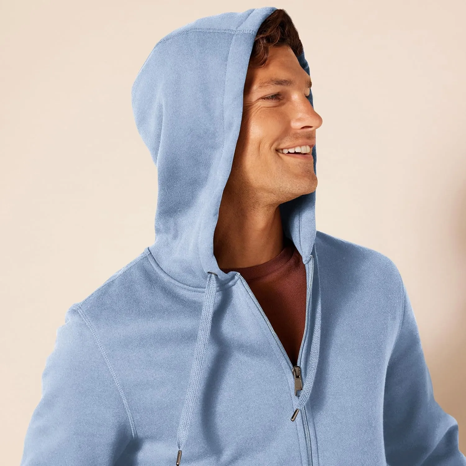 Amazon Essentials Men's Full-Zip Fleece Hoodie (Available in Big & Tall)
