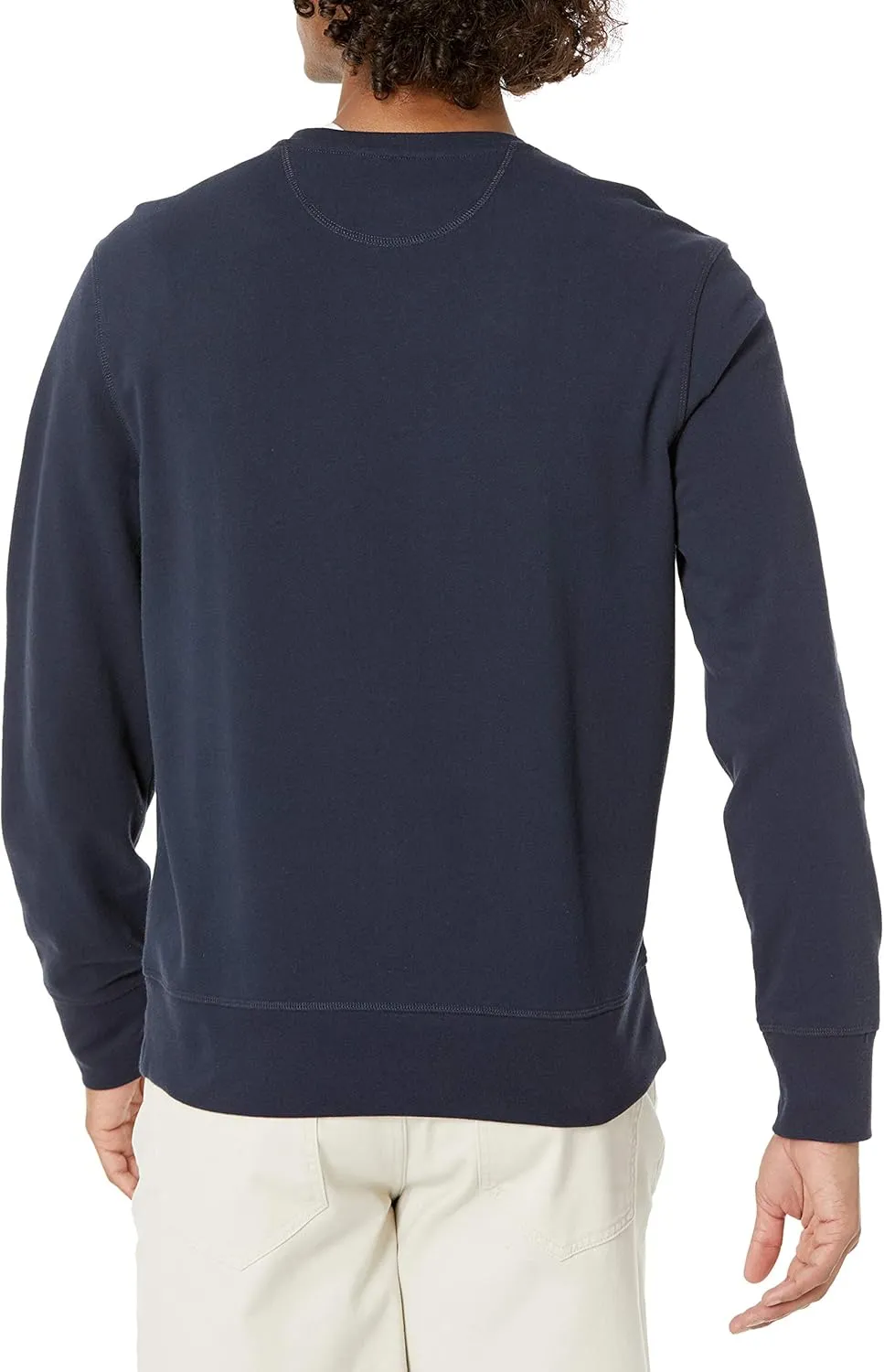 Amazon Essentials Men's Long-Sleeve Lightweight Fleece French Terry Crewneck Sweatshirt