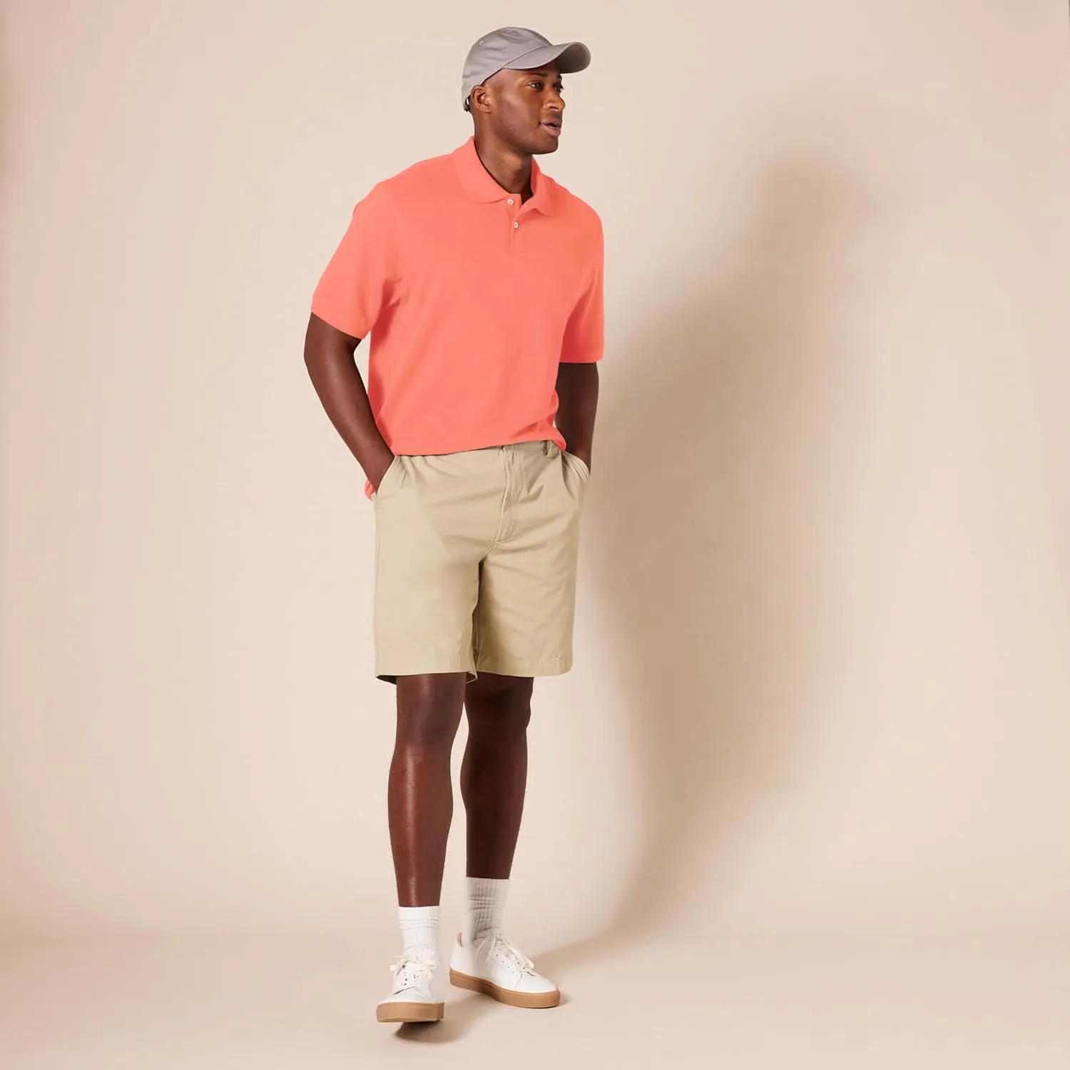 Amazon Essentials Men's Regular-Fit Cotton Pique Polo Shirt (Available in Big & Tall)