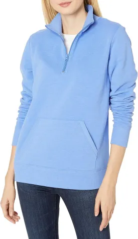 Amazon Essentials Women's Long-Sleeve Fleece Quarter-Zip Top (Available in Plus Size)