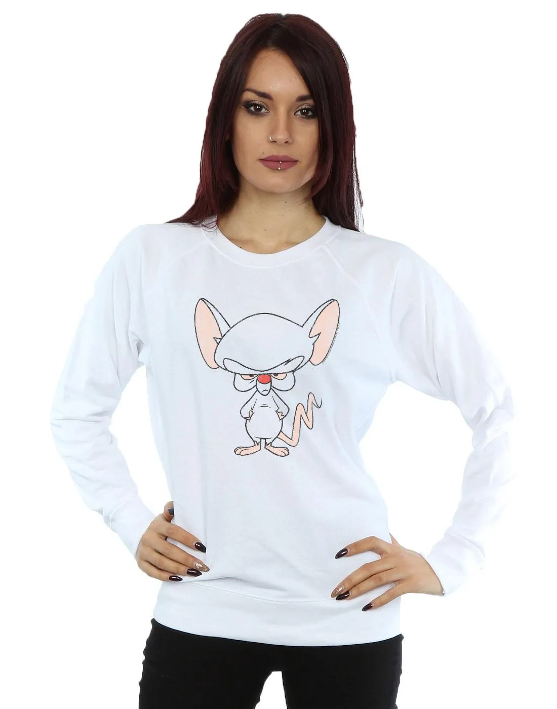 Animaniacs Womens/Ladies The Brain Classic Pose Sweatshirt