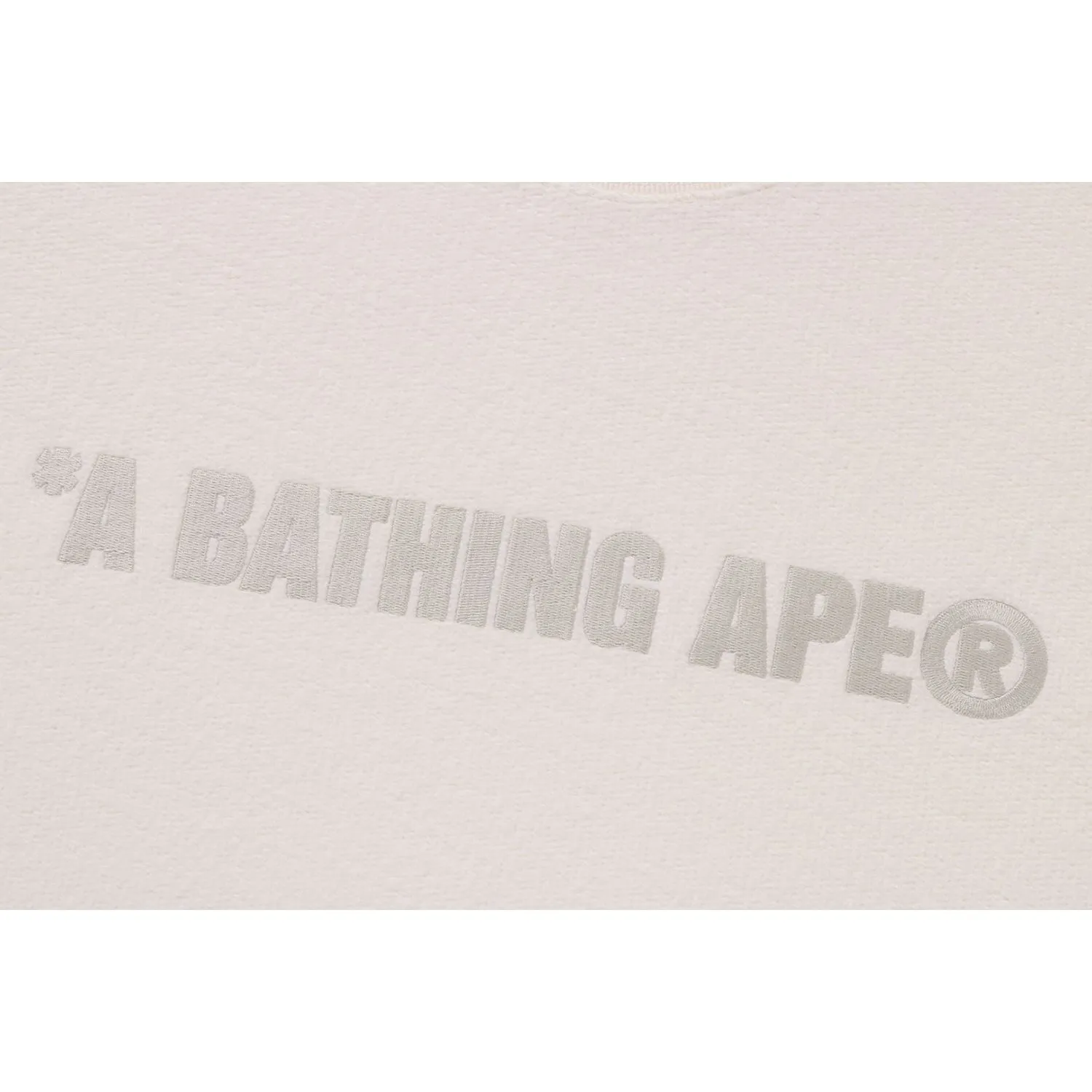 BATHING APE LOGO RELAXED FIT CREWNECK SWEATSHIRT MENS