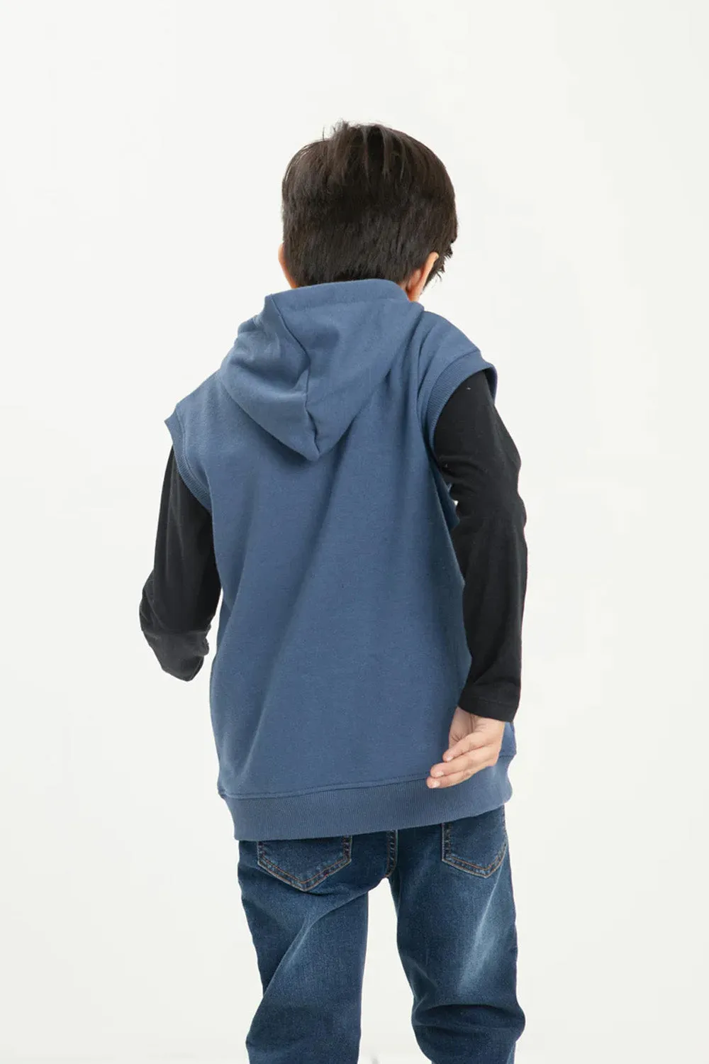 Boy's Graphic S/L Zipper Hood