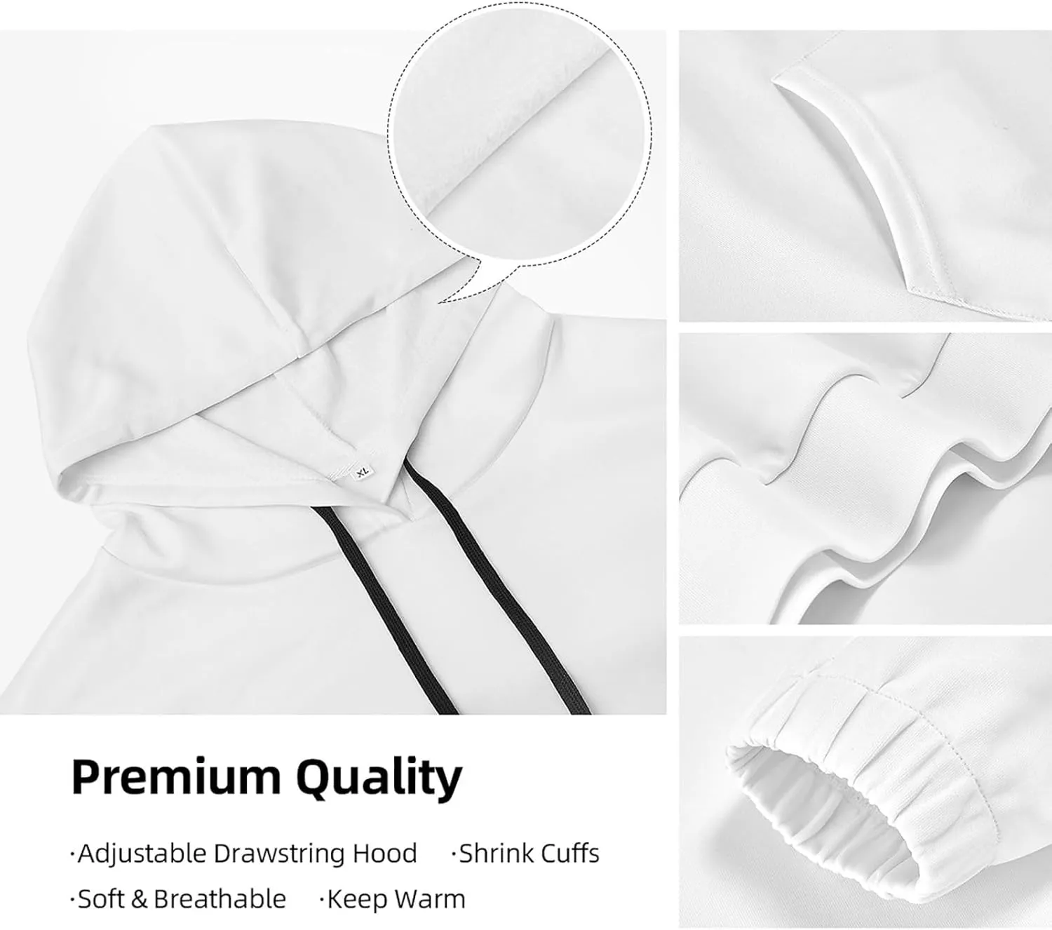 Cool Pullover Hoodie Sweatshirt for Men Women Athletic Hoodies with Pockets