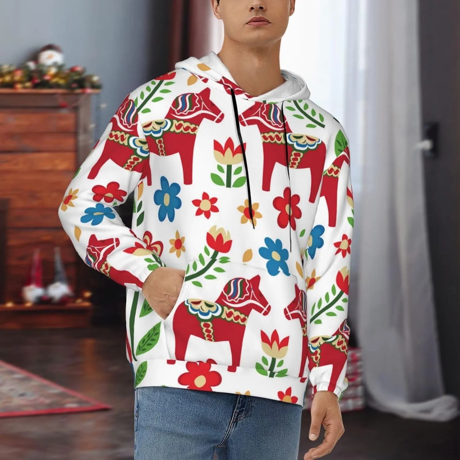 Cool Pullover Hoodie Sweatshirt for Men Women Athletic Hoodies with Pockets