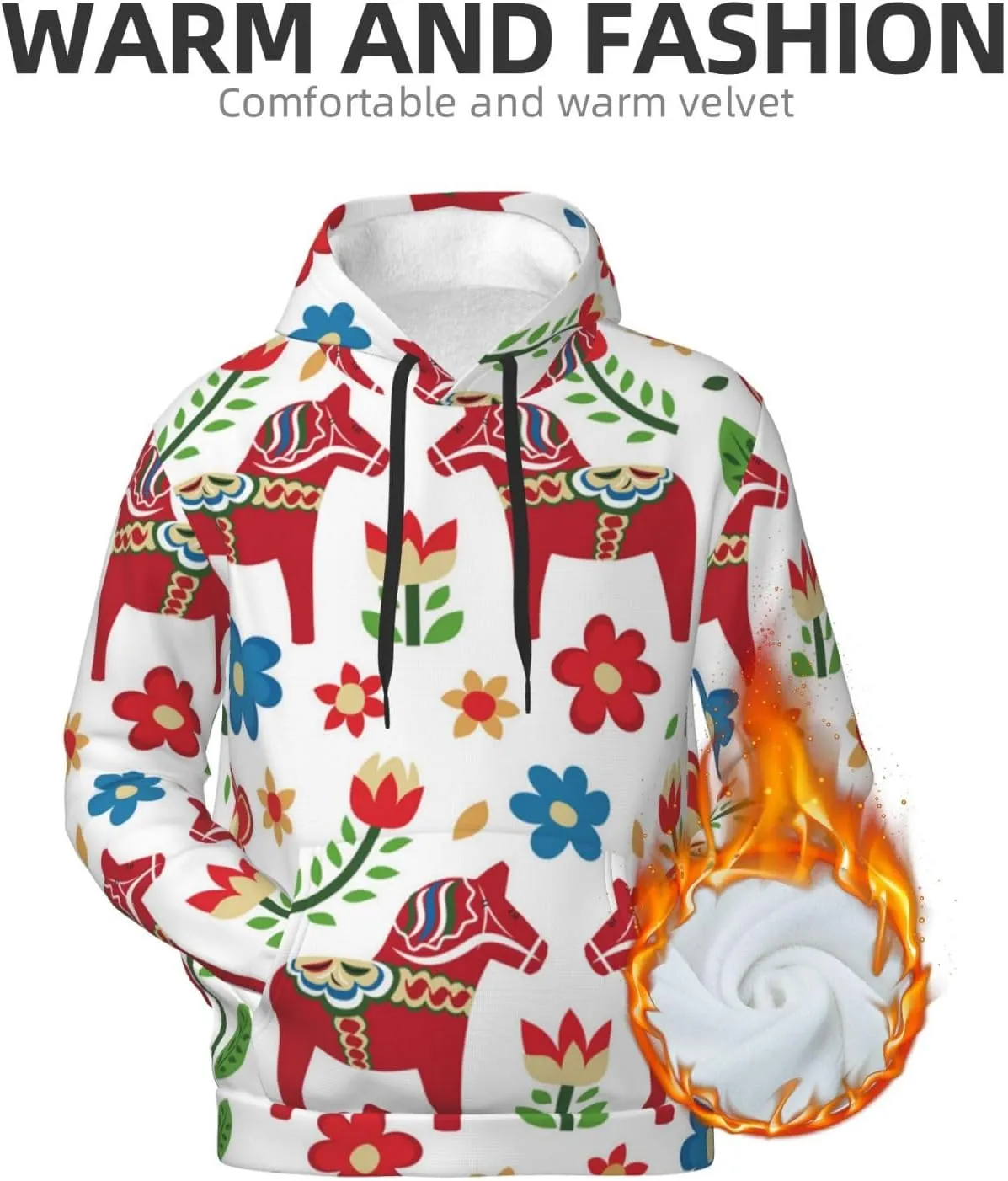 Cool Pullover Hoodie Sweatshirt for Men Women Athletic Hoodies with Pockets