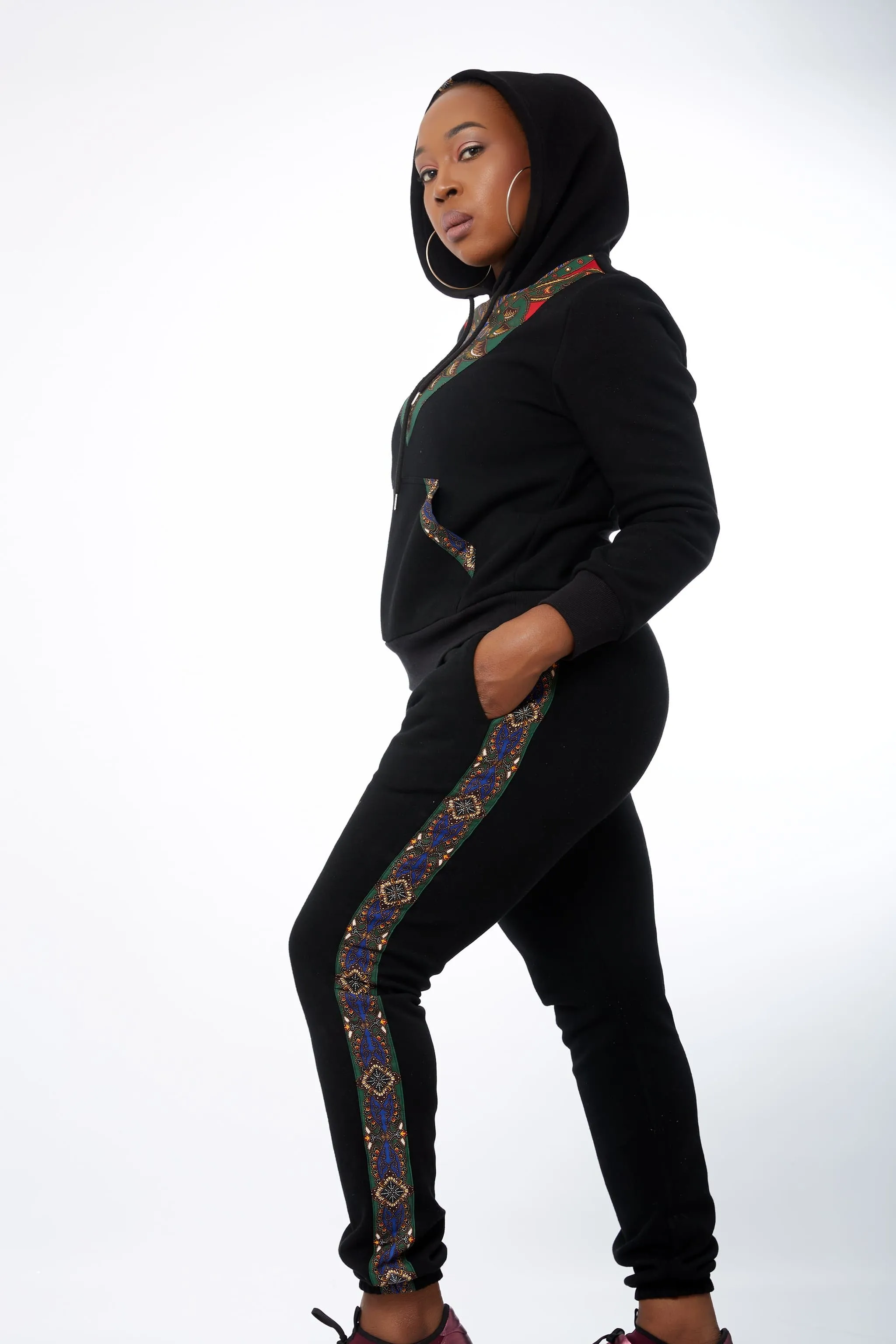 Dunnie African Print Inspired Hoodie - Unisex