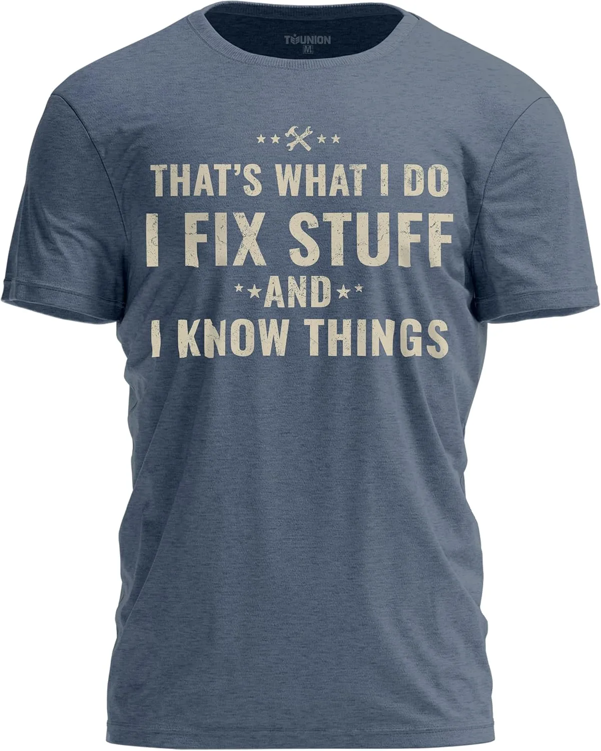 Funny I Fix Stuff and Know Things T-Shirt Dad Joke Tee for Handyman