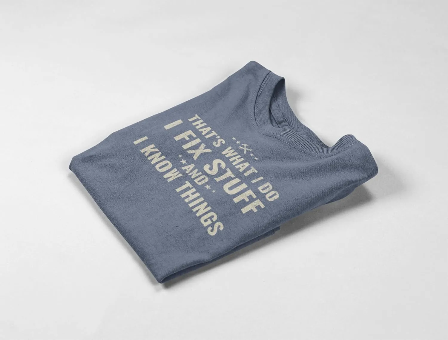 Funny I Fix Stuff and Know Things T-Shirt Dad Joke Tee for Handyman