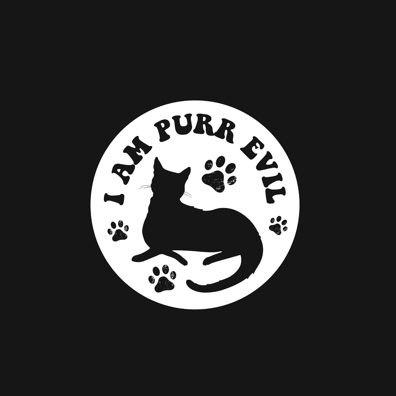 I'm Purr Evil Cat Lovers Pet Owners Graphic Funny T Shirt