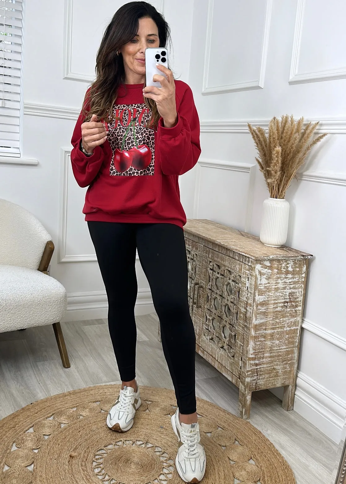Maretta Wine Cherry Amour Sweatshirt
