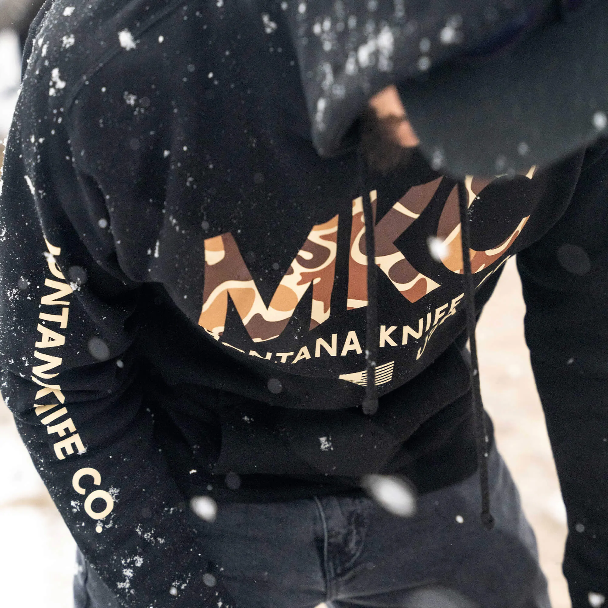 MKC LARGE LOGO HOODIE - BLACK CAMO