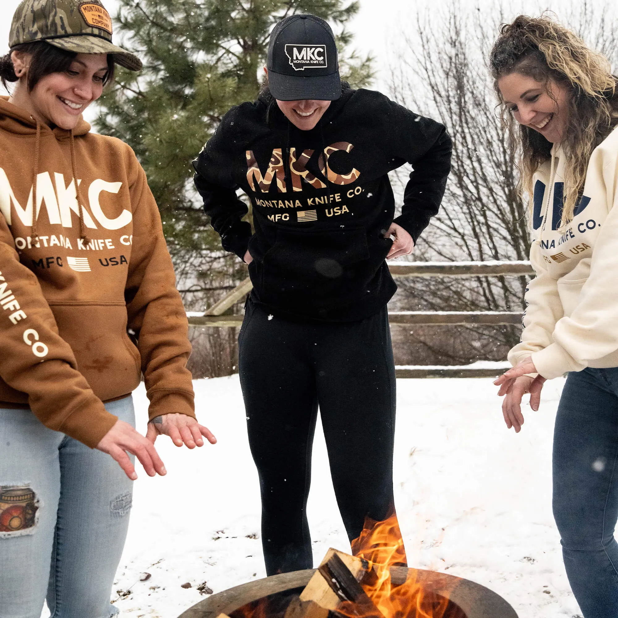 MKC LARGE LOGO HOODIE - BLACK CAMO