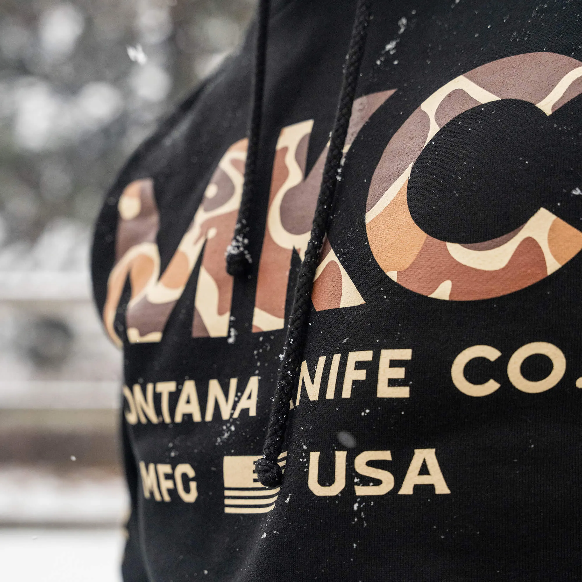 MKC LARGE LOGO HOODIE - BLACK CAMO