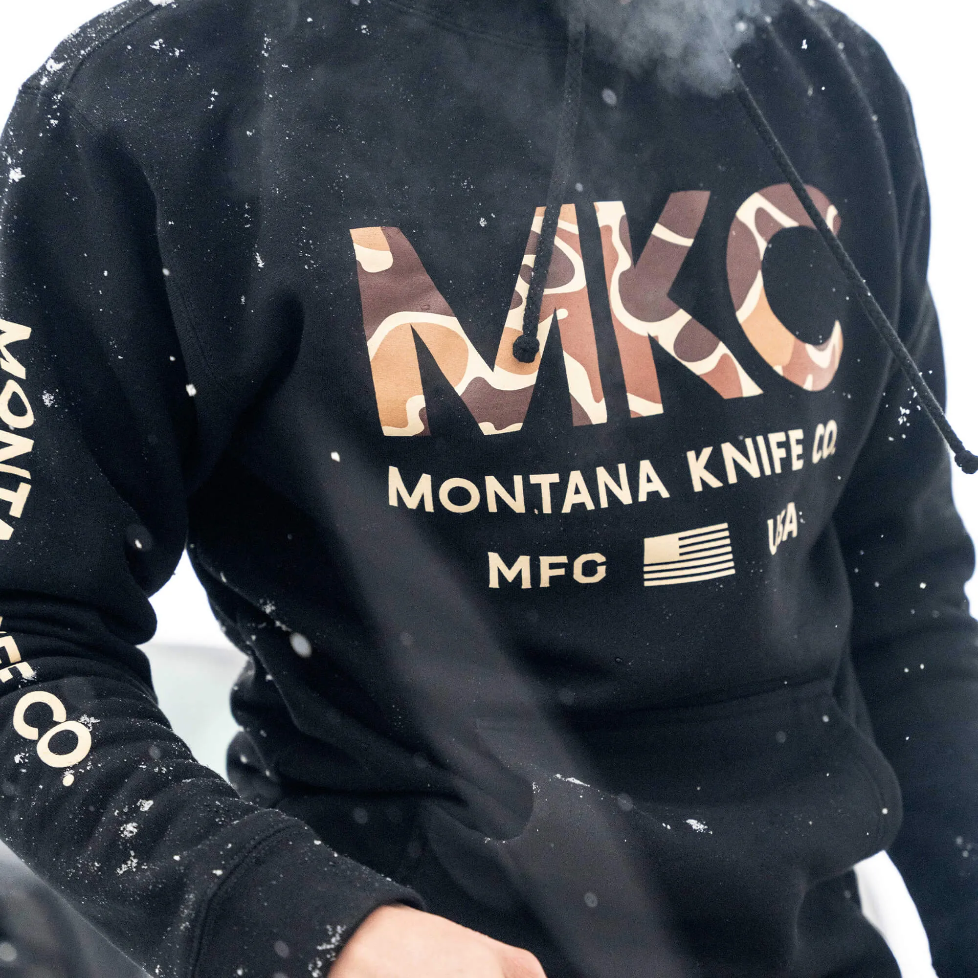 MKC LARGE LOGO HOODIE - BLACK CAMO