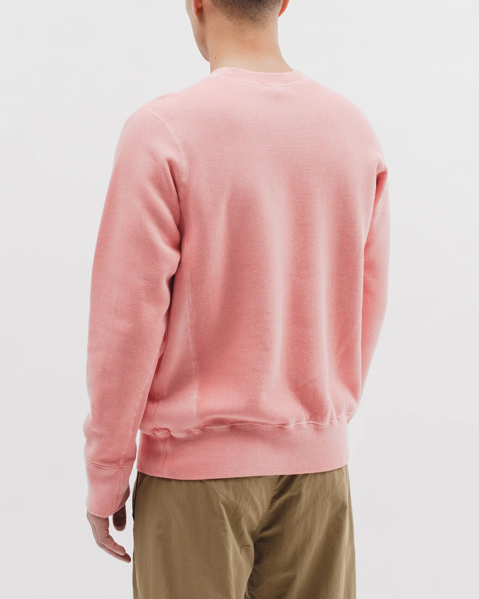 Natural Dyed Crew Fleece - Coral