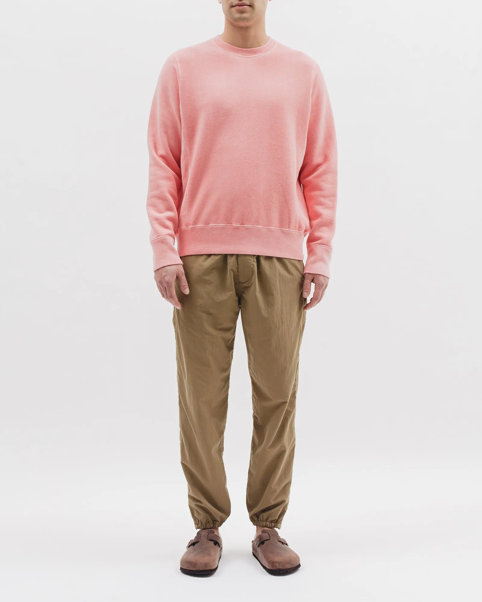Natural Dyed Crew Fleece - Coral