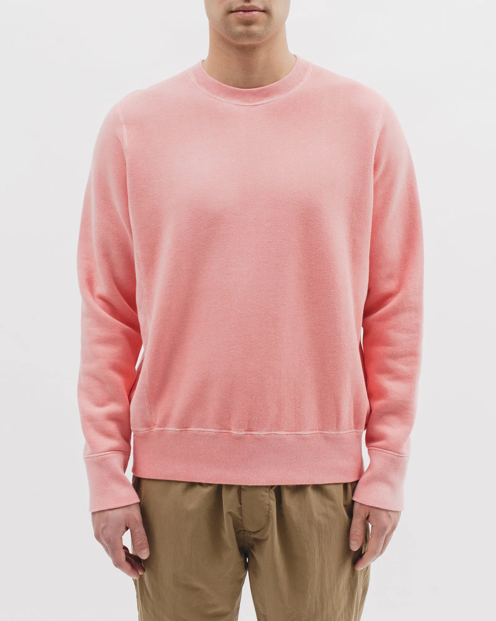 Natural Dyed Crew Fleece - Coral