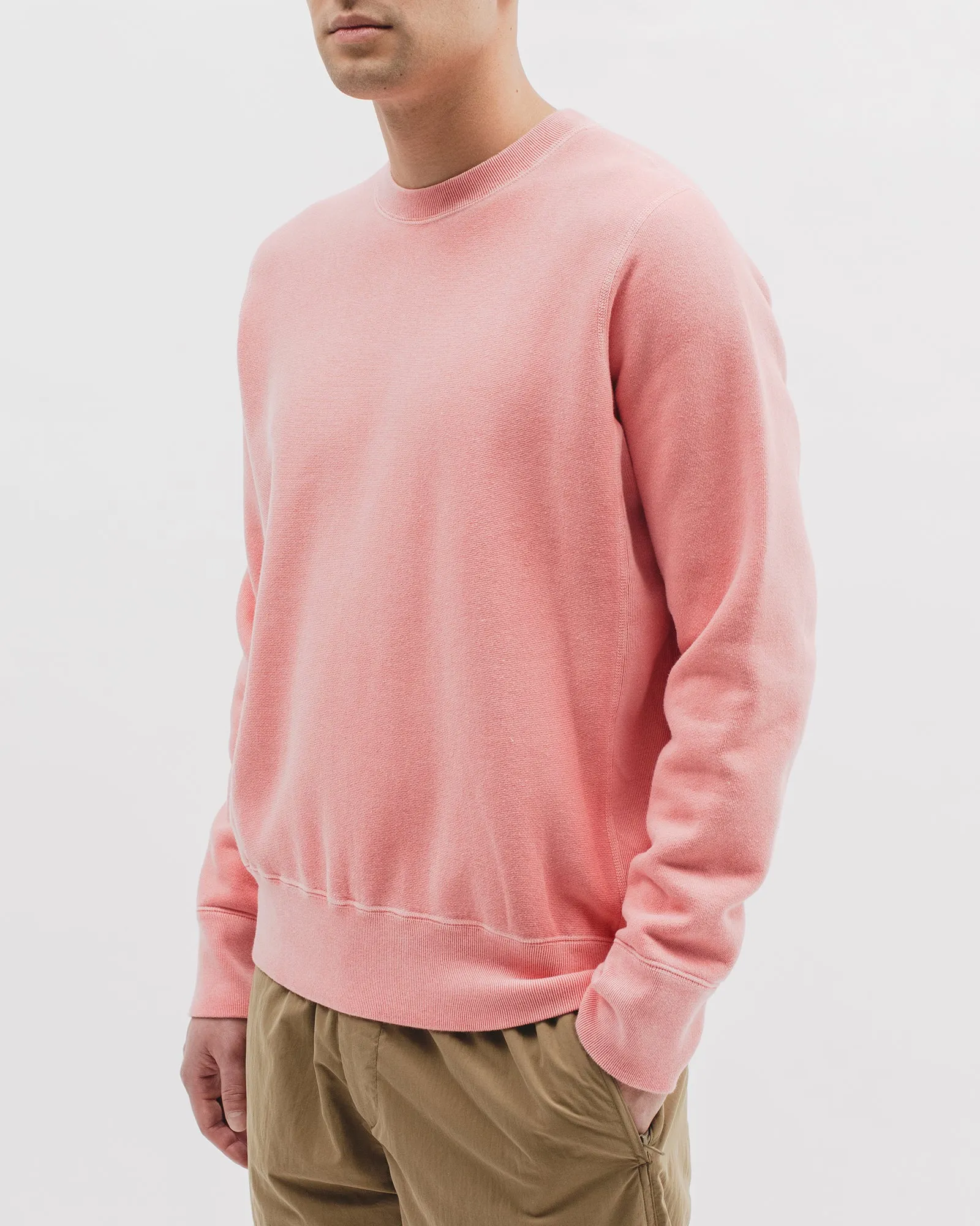 Natural Dyed Crew Fleece - Coral