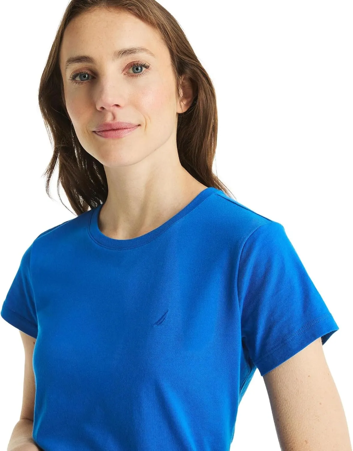 Nautica Women's Classic Fit Crew-Neck J-Class T-Shirt