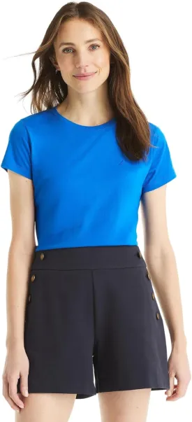 Nautica Women's Classic Fit Crew-Neck J-Class T-Shirt