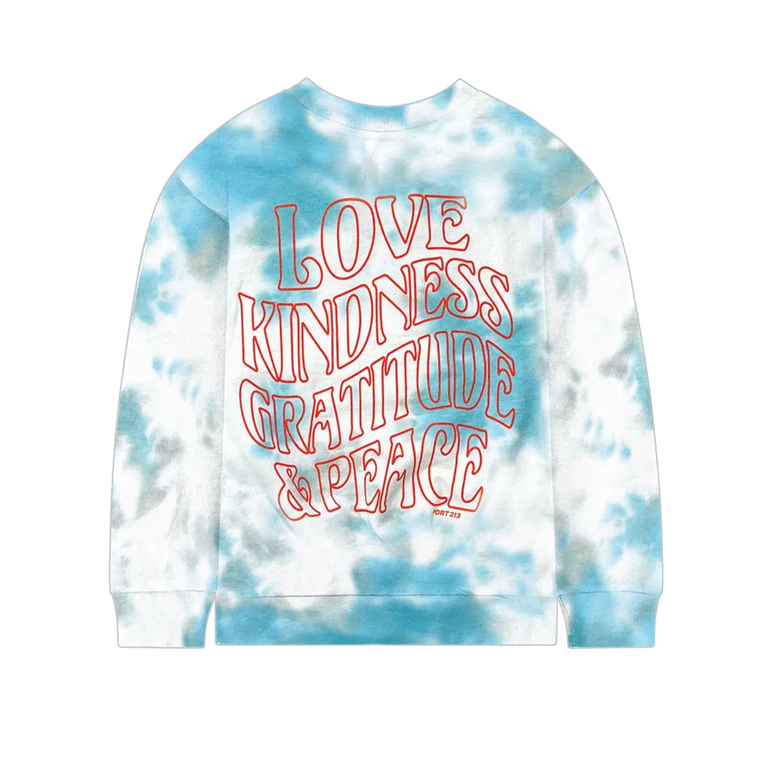 Port213-Love Kindness Tie-Dye Crew Neck-Unisex