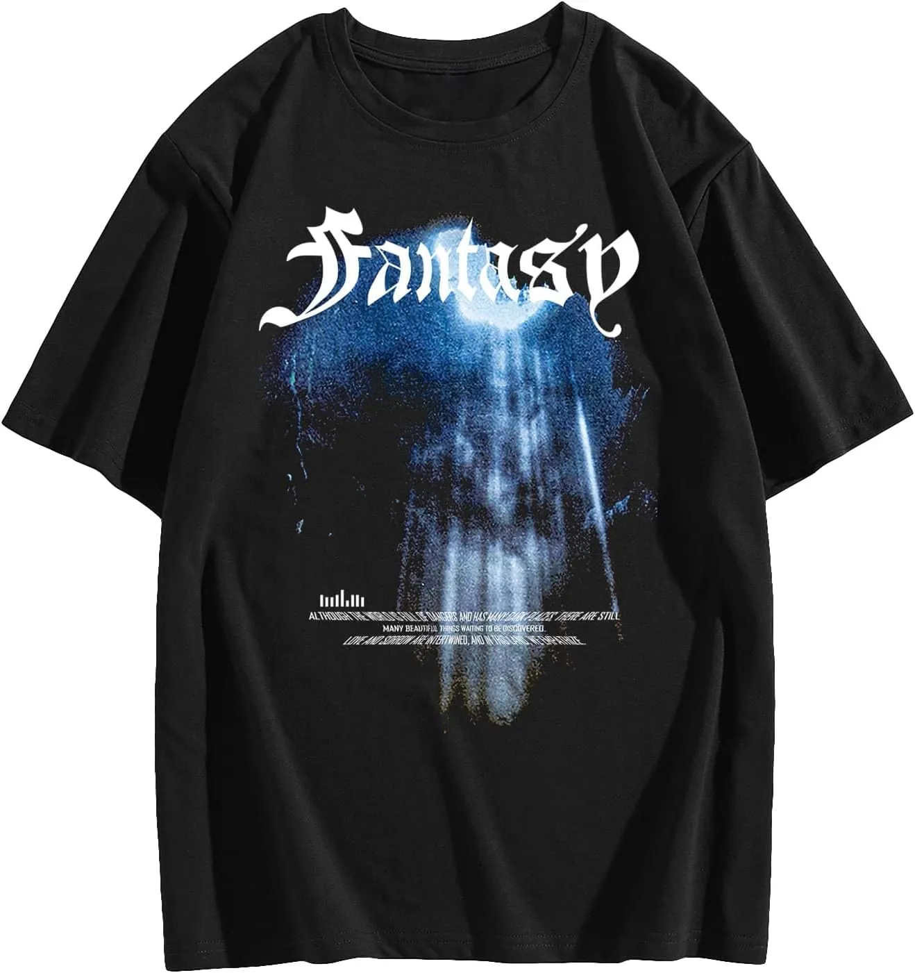 SOLY HUX Men's Letter Print Graphic T Shirt Short Sleeve Round Neck Summer Tee Tops