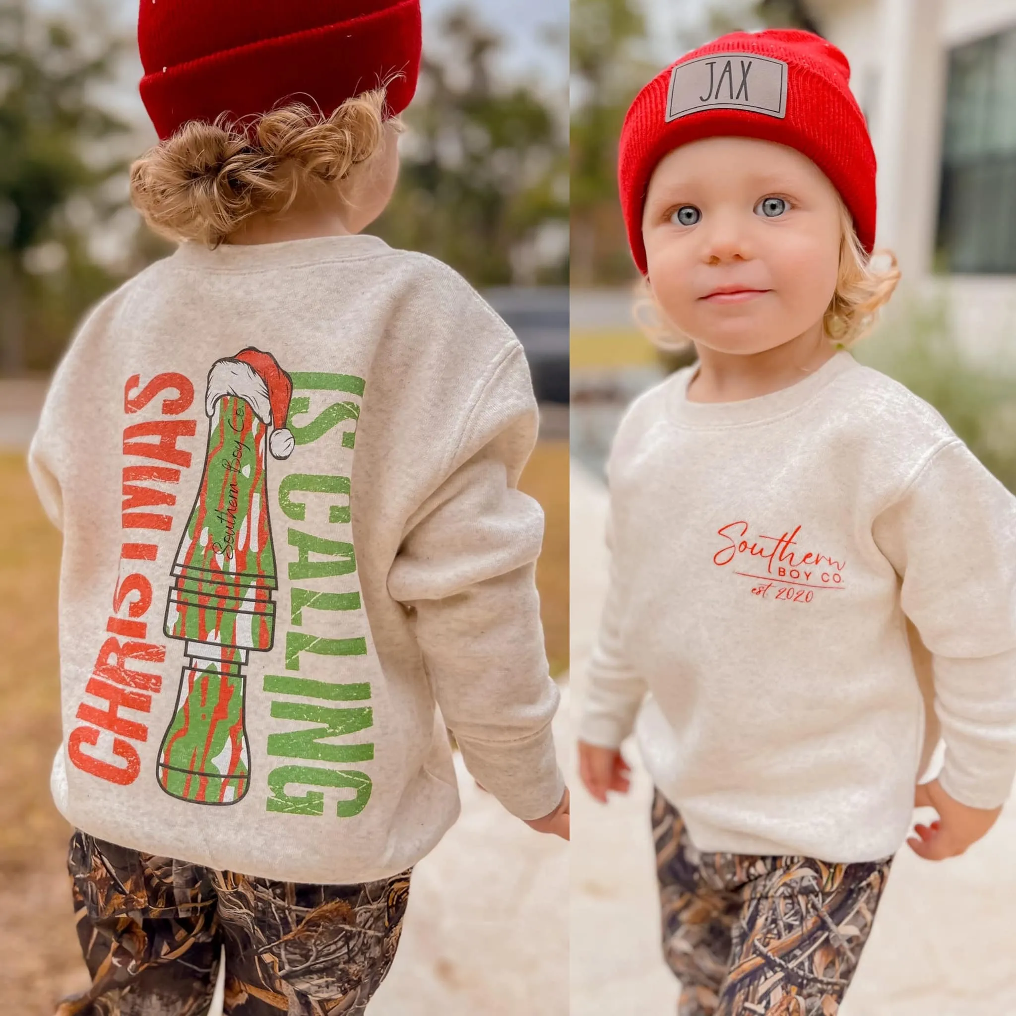 (SWEATSHIRT) Christmas is Calling Kids Fleece