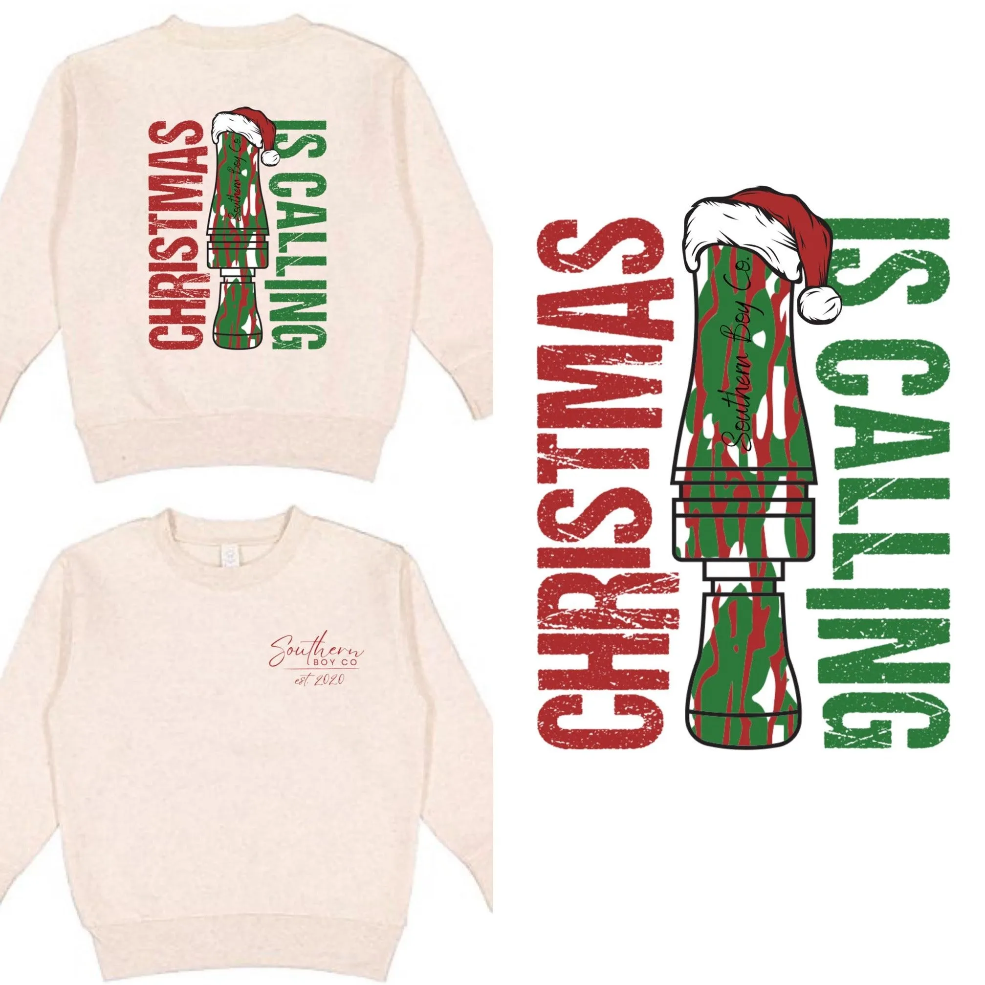 (SWEATSHIRT) Christmas is Calling Kids Fleece
