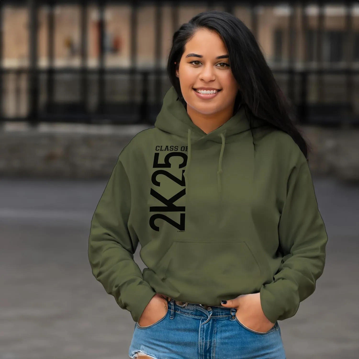 ThisWear 2025 Graduation Class of 2K25 Graduation Long Sleeve Hoodie Sweatshirt