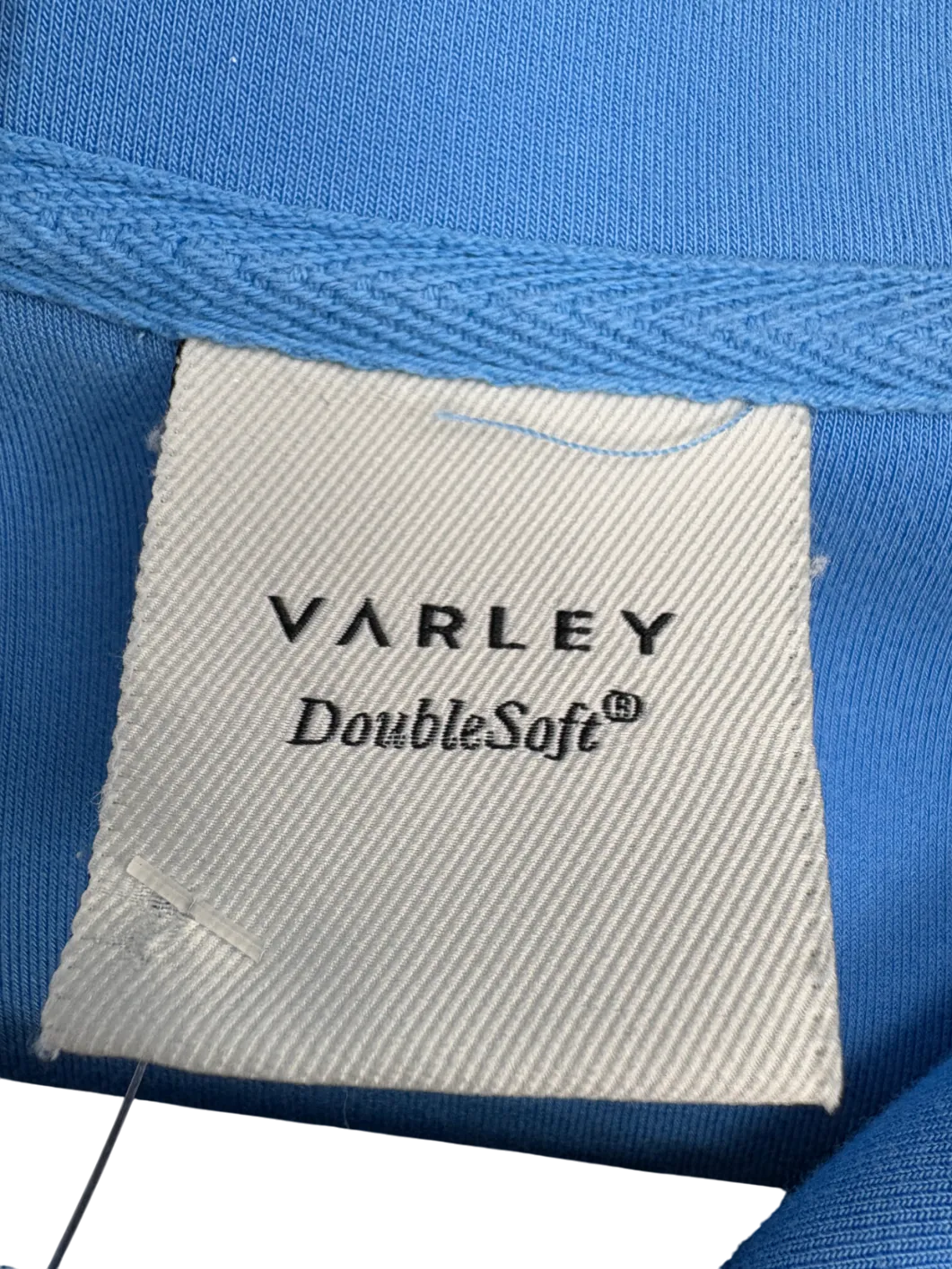 Varley Blue DoubleSoft Hawley Half Zip Sweat UK S