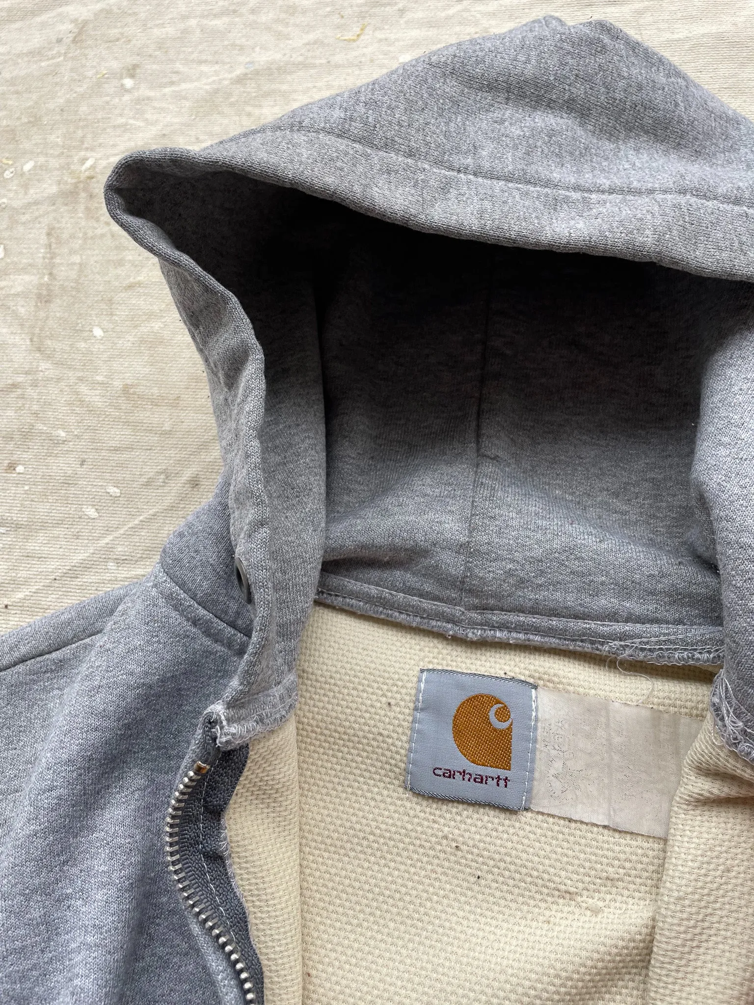 Vintage Carhartt Insulated Thermal Zip Hoodie—[M]